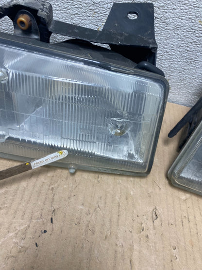 1989 to 1993 Pontiac Trans Sport Left+Right Set Headlight U2643 PS4