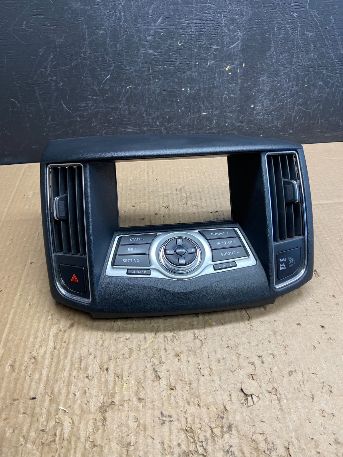 2009 to 2014 Nissan Maxima Radio Audio Panel Control Bezel Trim AD1949 DG0