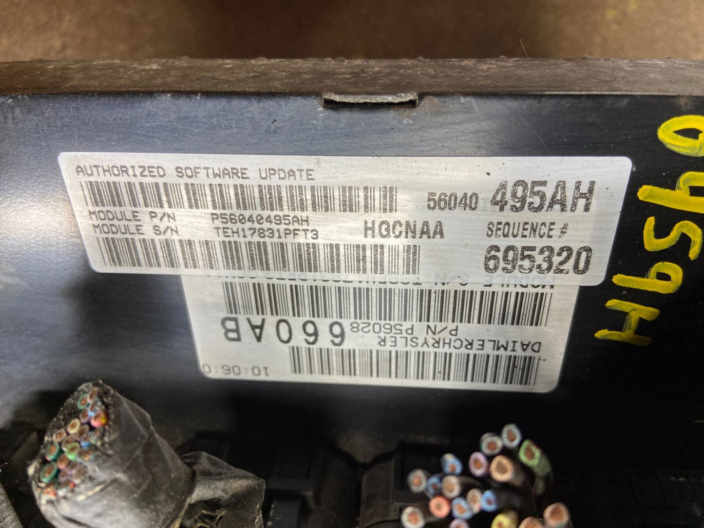 2003 Dodge Dakota 4.7L Engine Computer Module p56040495ah N1648 DG2