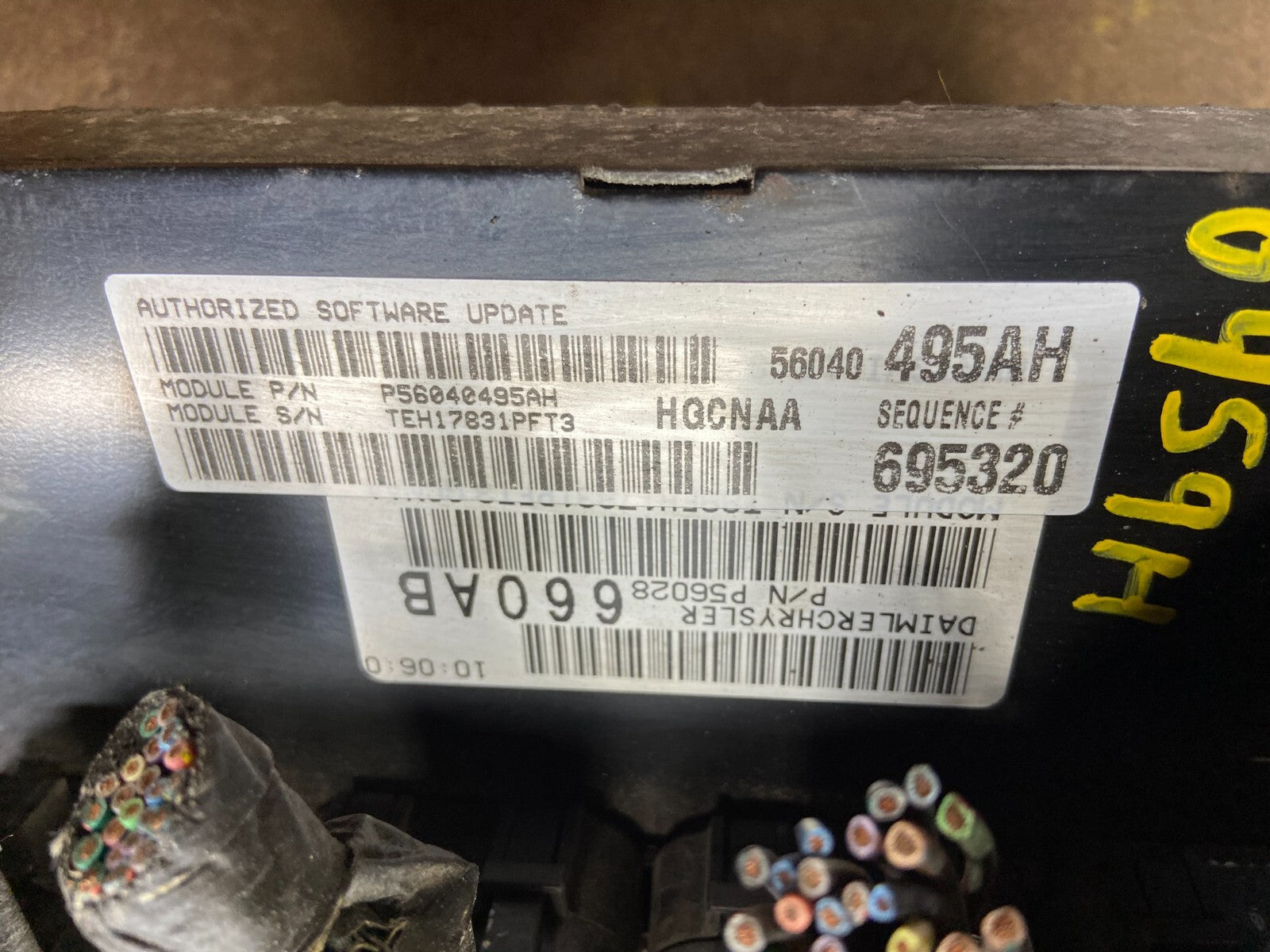2003 Dodge Dakota 4.7L Engine Computer Module p56040495ah N1648 DG2