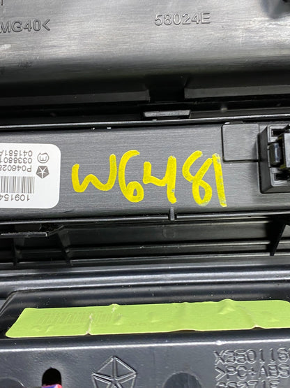 2008 to 2010 Jeep Grand Cherokee Center A/C Heater Climate Control OEM W6481 DG7