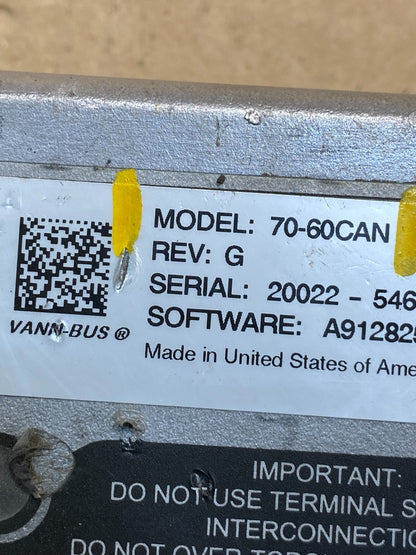 VANNER 60 AMP 70-60CAN 10340-730867 A912825-1 ac0791 DG2
