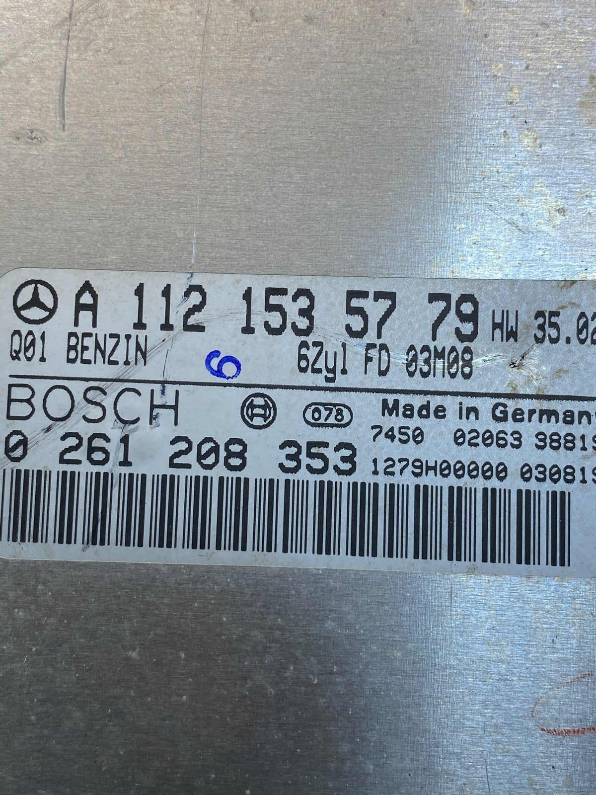 1999 to 2005 Mercedes E320 CLK320 Engine Control Unit ECU Module AE7976 DW2