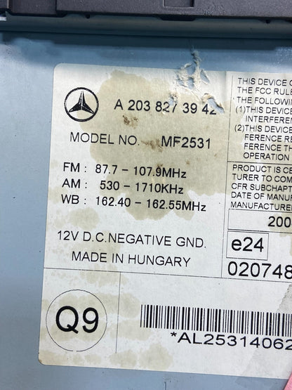 2005 2006 2007 Mercedes W203 C230 C240 Head Radio CD Player Stereo AE4698 DG6