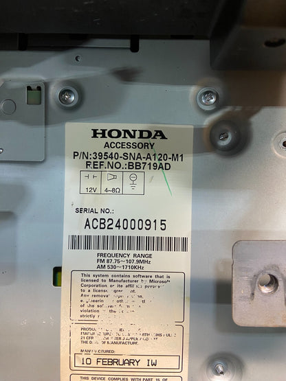 2006 - 2011 Honda Civic Radio AM/FM Climate Control Air Vent Bezel y3668 DG6