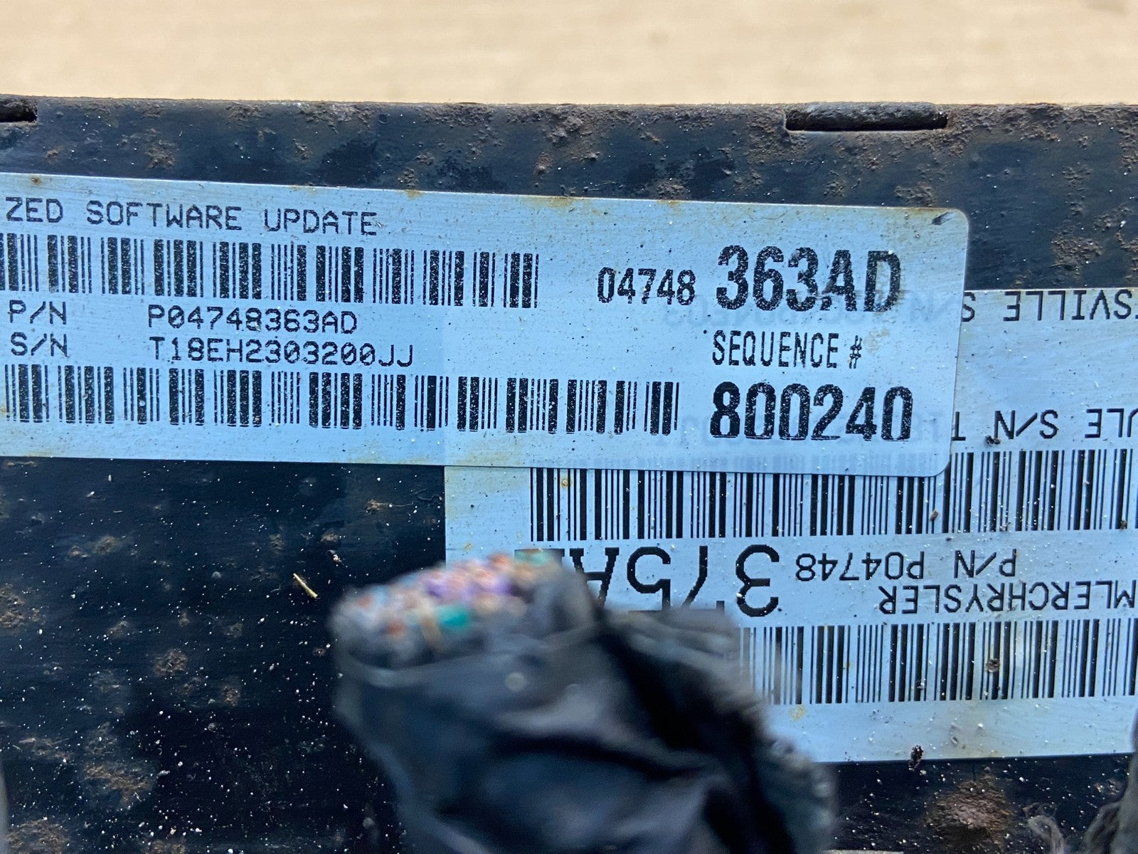 2004 Dodge Caravan Town & Country 3.8L Engine Computer ECU AE4632 DG2
