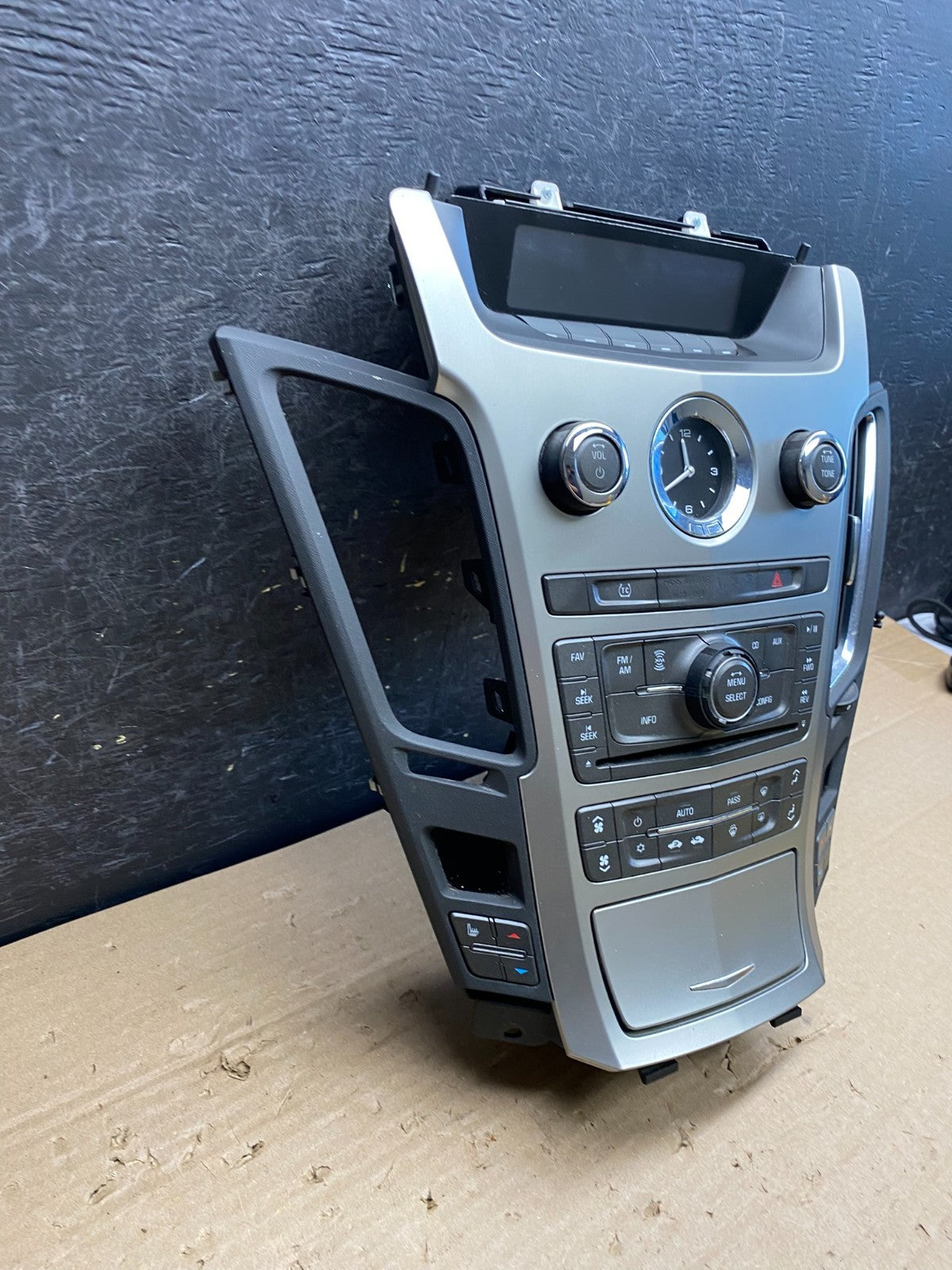 2008-2012 Cadillac CTS A/C Heater Radio Climate Control Panel Bezel OE AG6426 DG3
