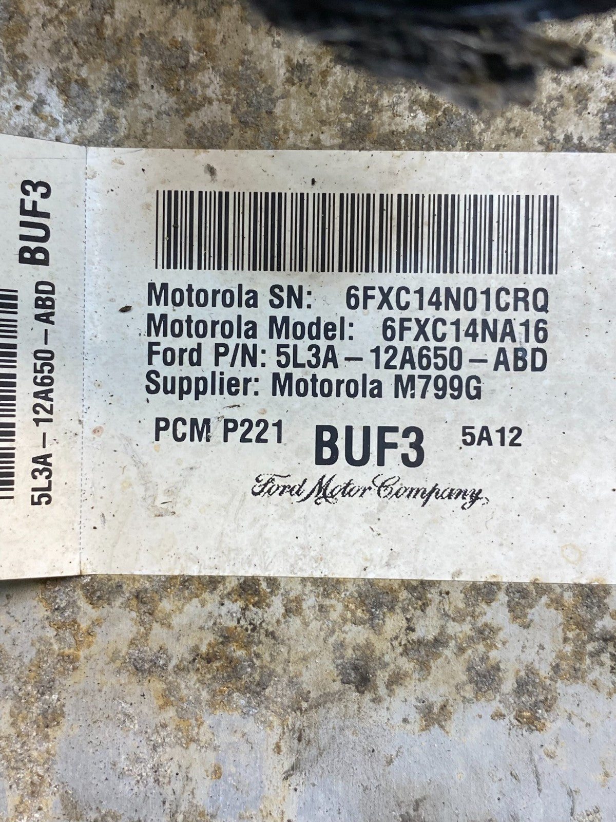 2005 Ford F-150 F150 4.6L Engine Control Unit ECU Computer Module aj0205 DG2
