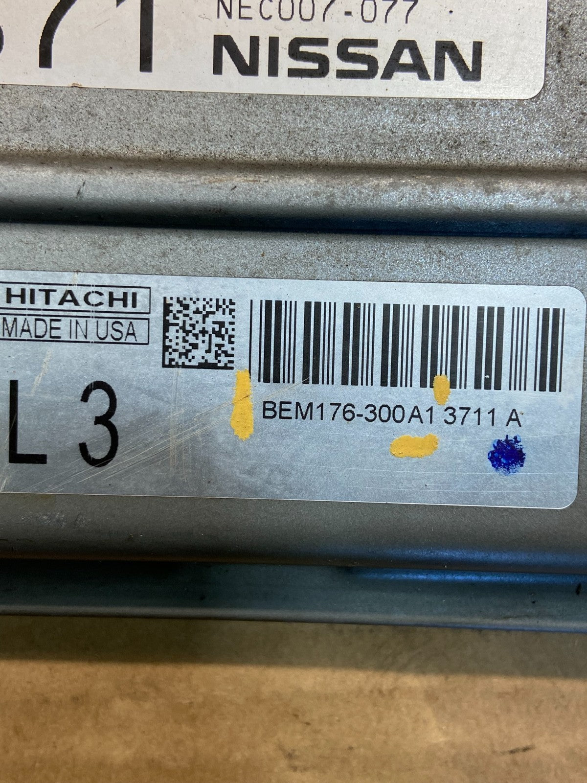Nissan NV1500 NV2500 NV1500 4.0L ECM ECU computer module BEM176-300A1 AE47442