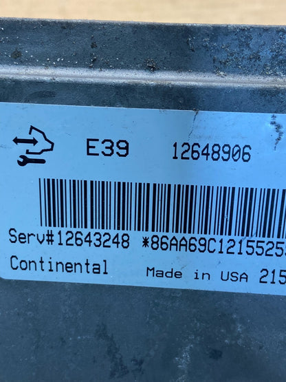 2012 Chevrolet Equinox Ecu Engine Control Module Unit Ecm 12648906 AE4624 DG2