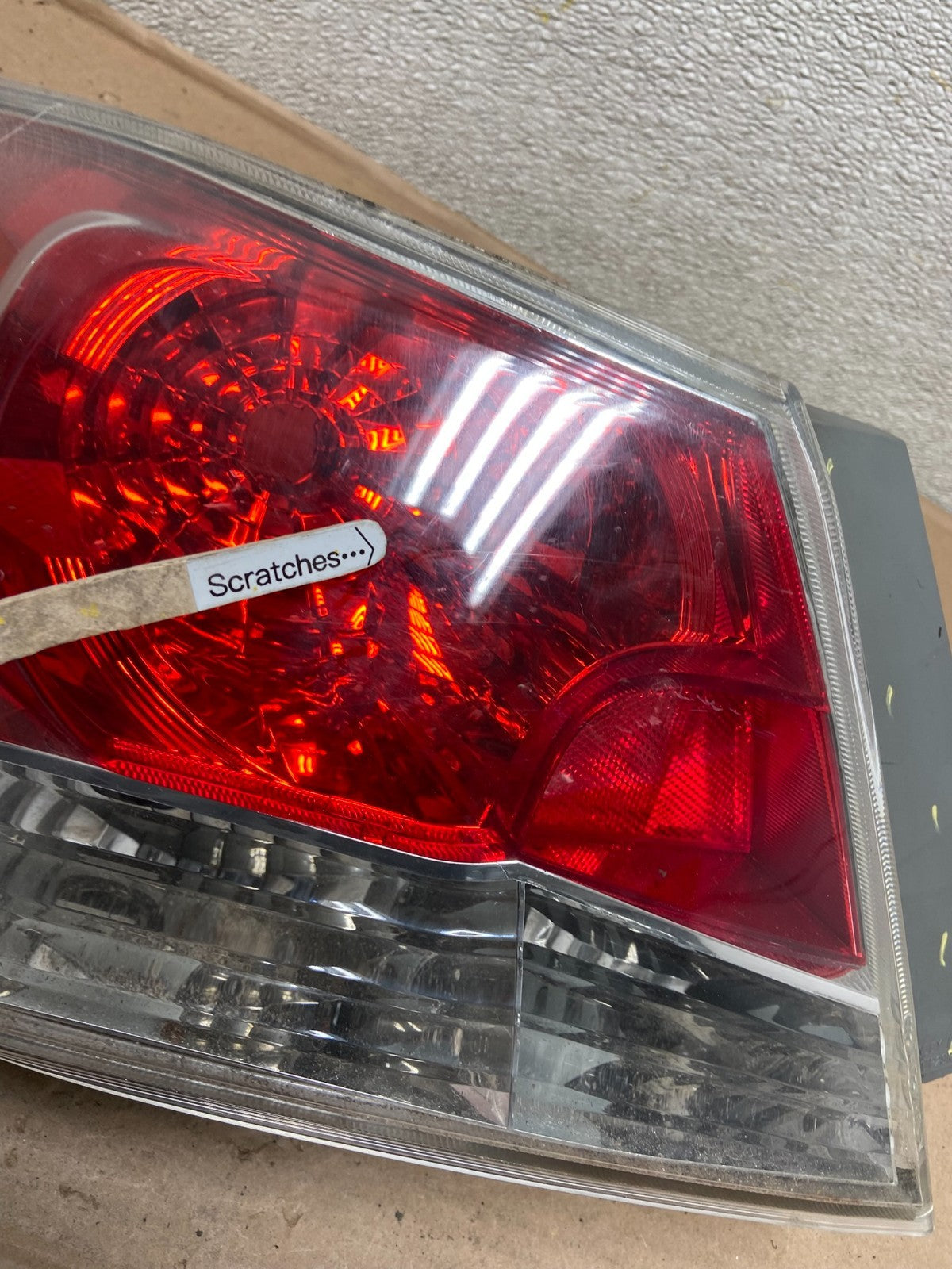 2008 to 2012 Honda Accord Sedan Tail light Left Driver LH Side AB0164 LK3