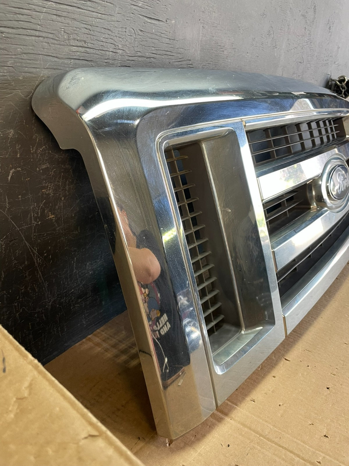 2008 to 2014 Ford Econoline E150 E250 Front Upper Chrome Grill Grille AD0254 DG2