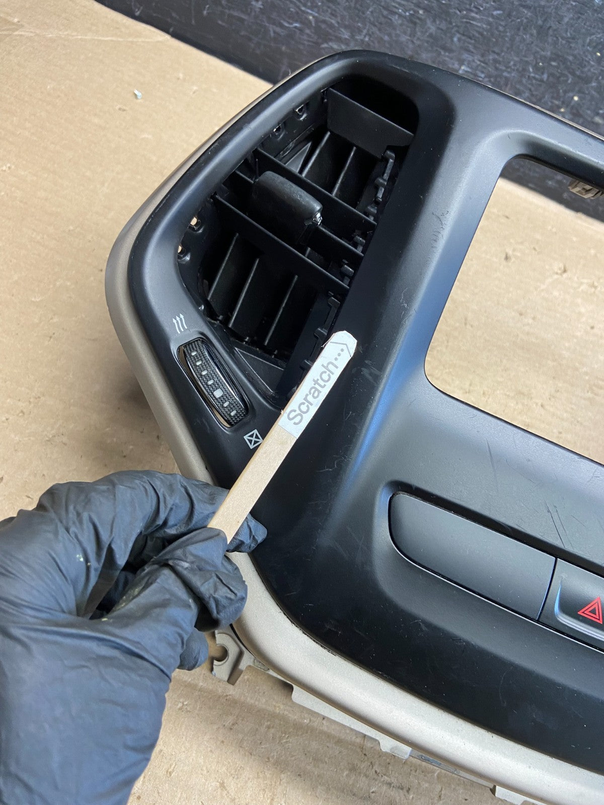2015 to 2016 Chrysler 200 Radio Dash Bezel Trim Vent Hazard Panel AH3812 DG2