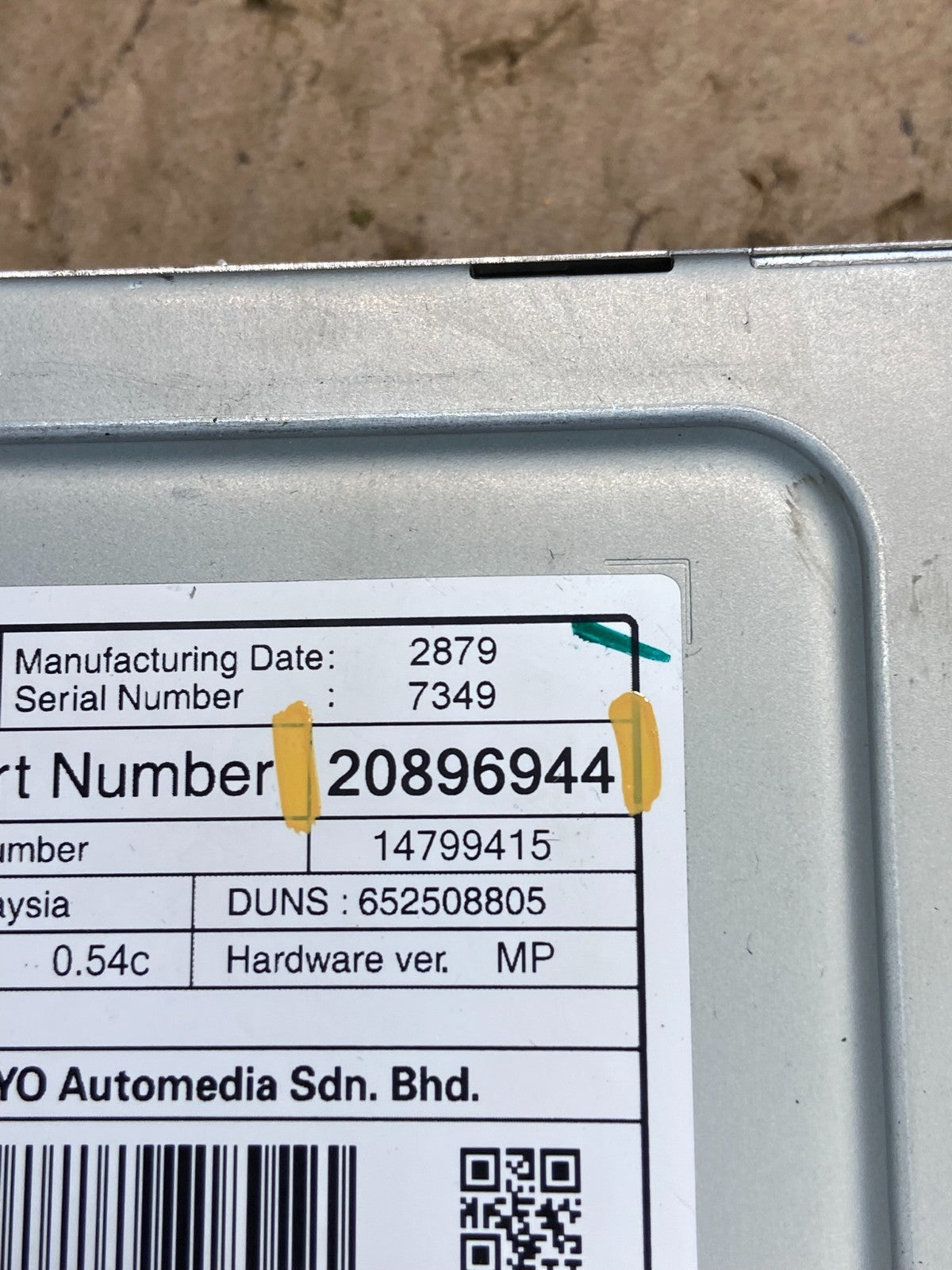 2010 - 2011 Chevrolet Equinox Radio Display Screen Information Dash Oem Y5352 DG6