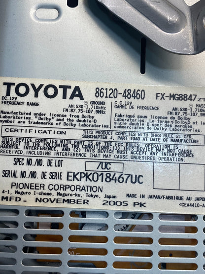 2004 2005 2006 Lexus RX330 Radio Casette AM-FM CD Player AE7727 DW6