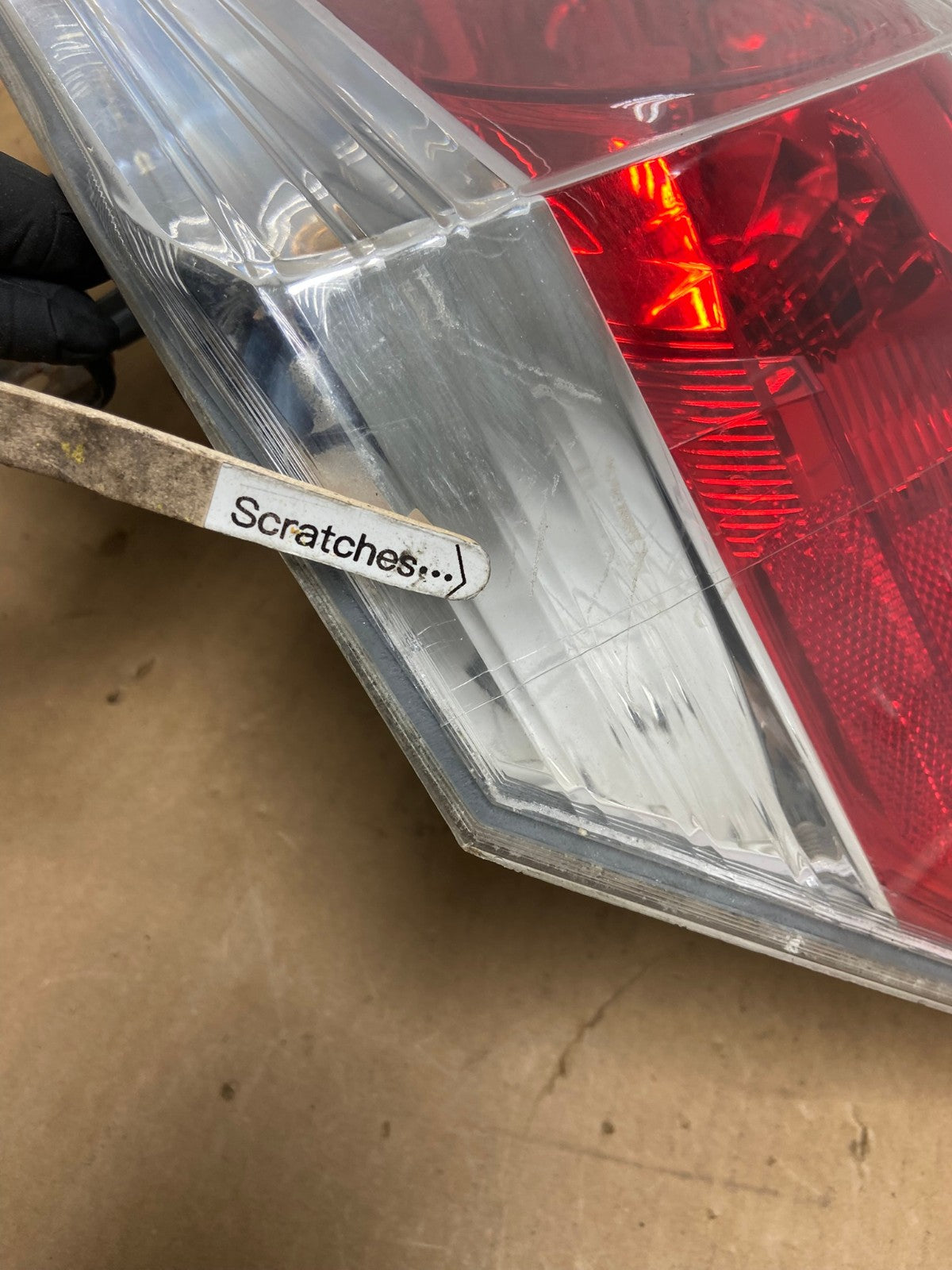 2008 to 2012 Honda Accord Sedan Tail light Right Passenger RH Side AD2645 LK3