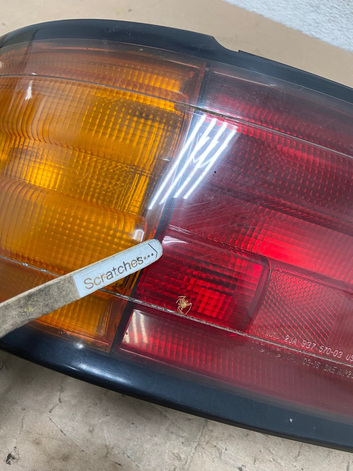 1992 1993 1994 Toyota Camry Left Driver LH Side Tail Light AG5666 LK3