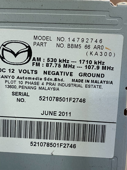 2010 2011 Mazda 3 Radio Stereo CD MP3 Player Control ad7349 DG6