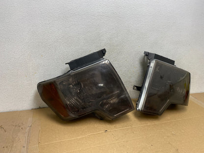 2009 to 2014 Ford F-150 F150 Left+Right Halogen Headlights AH7759 DW1