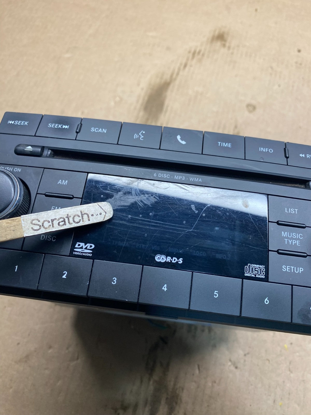 2007-2012 Chrysler Dodge Jeep Ram Radio CD MP3 AUX Receiver Q7308 DG1