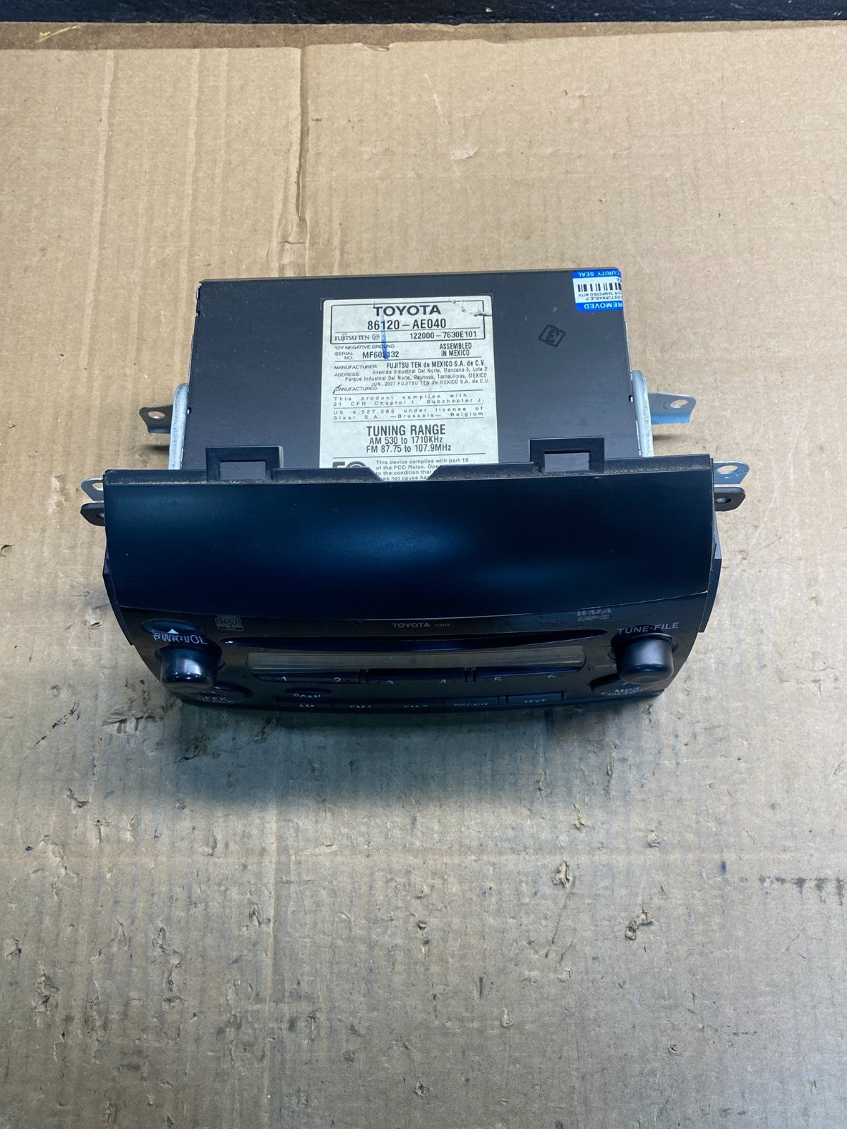 2004 to 2010 Toyota Sienna AM FM CD WMA Mp3 Radio Receiver Oem AB2688 DG5