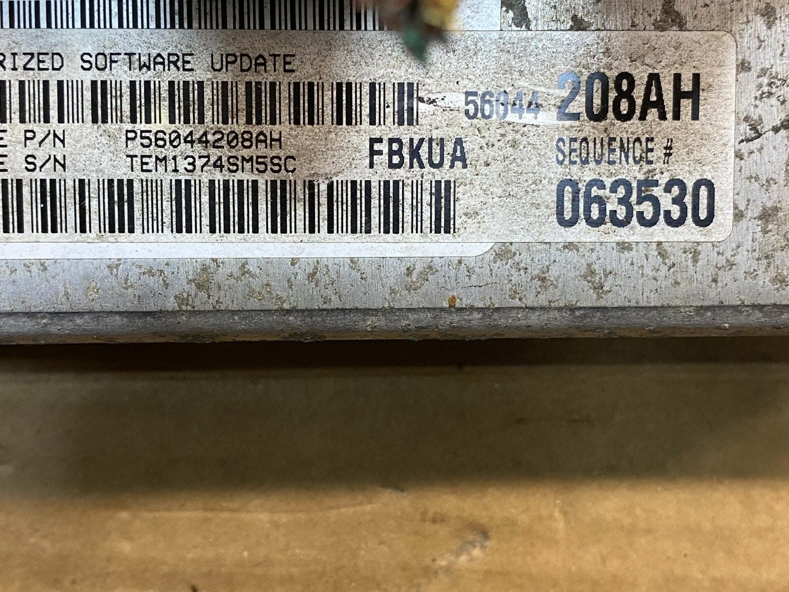 2004 Jeep Liberty 3.7L Engine ECU Computer Module ECM AF4112 DW2