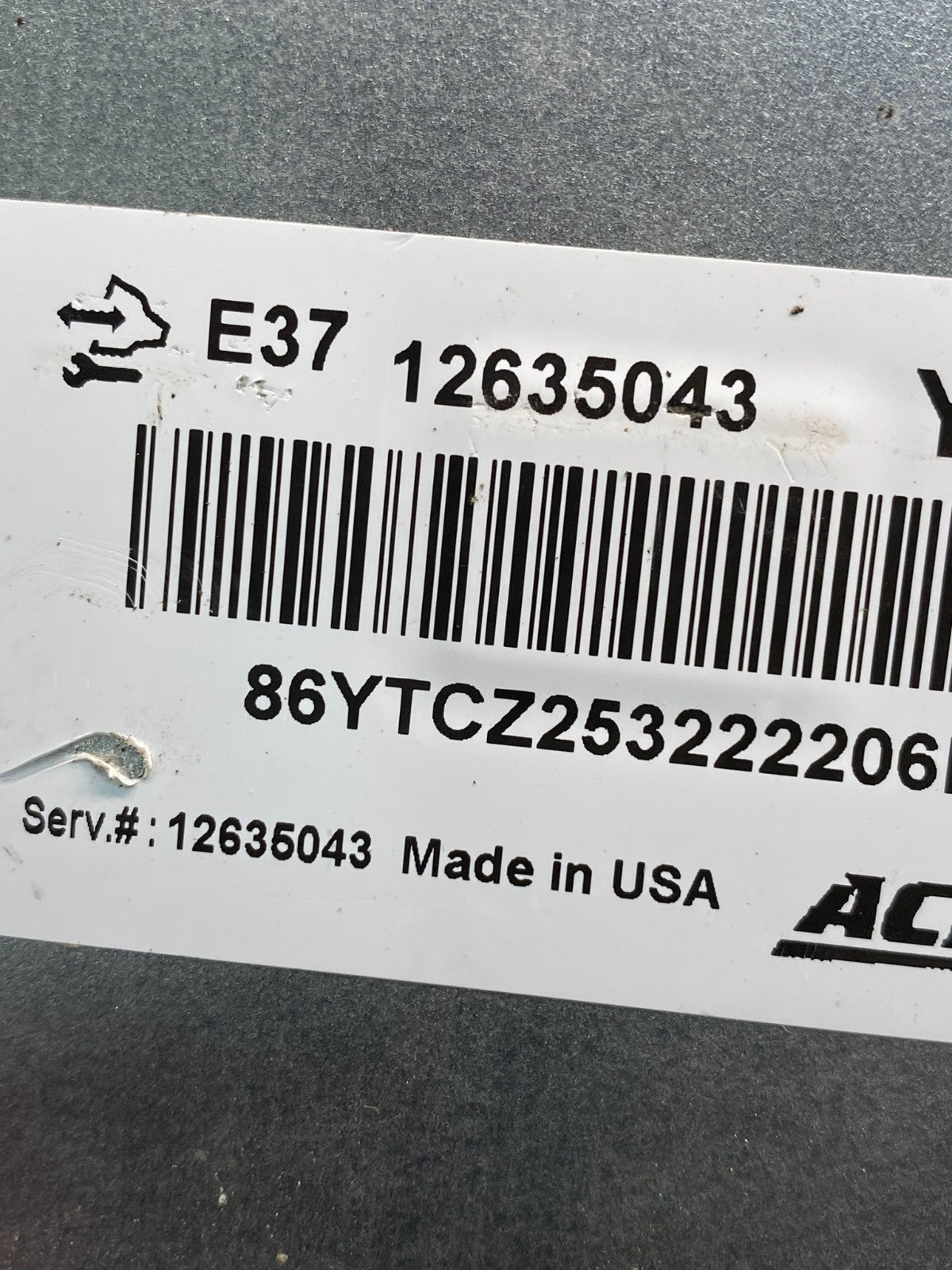 2010 to 2013 Chevrolet Silverado Yukon Engine Control Module ECM ECU AE7994 DG2