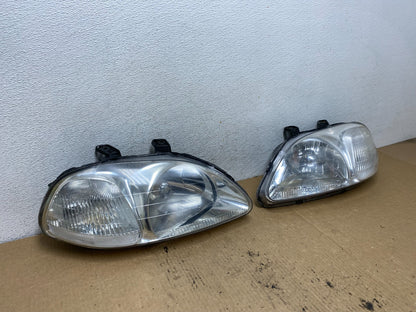 1996 1997 1998 Honda Civic Chrome Clear Headlights AG2248 PS2