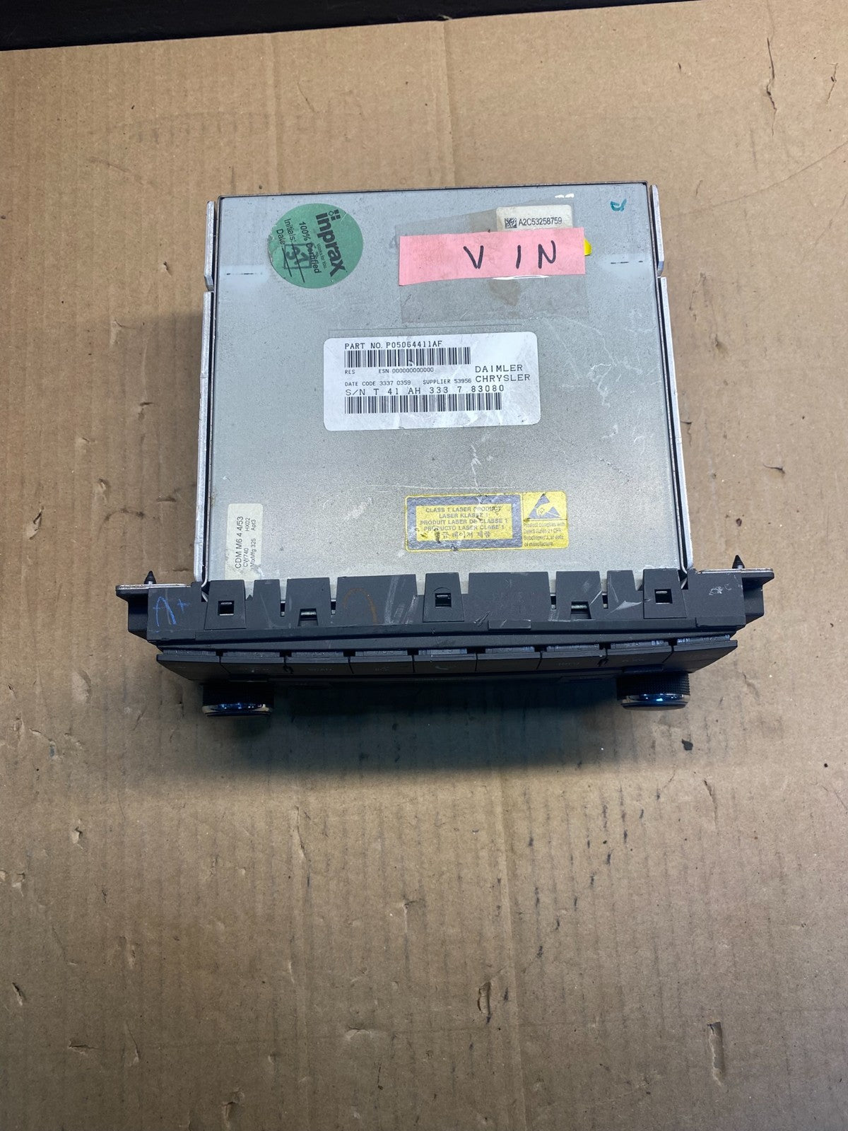 2007-2012 Chrysler Dodge Jeep Ram Radio CD MP3 AUX Receiver AB4316 DG3