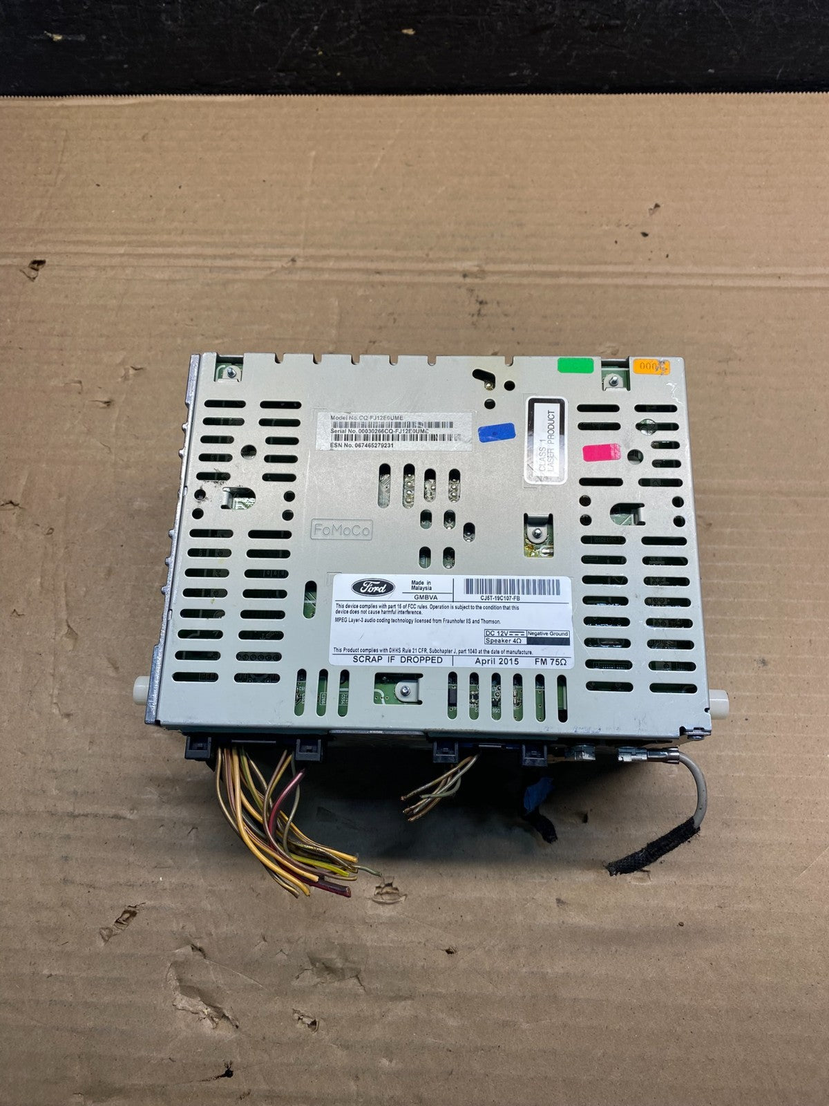 2015 2016 Ford Escape Radio Receiver ID cj5t-19c107-fb AD9524 DG4