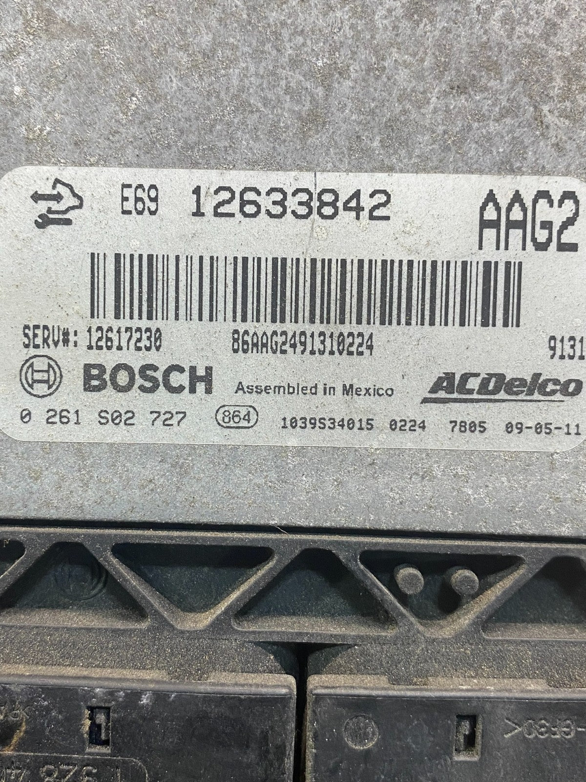 2010 2011 GMC Acadia Traverse Engine Control Module ECM ECU 12633842 AE7738 DW2