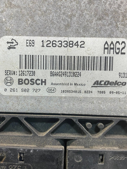 2010 2011 GMC Acadia Traverse Engine Control Module ECM ECU 12633842 AE7738 DW2