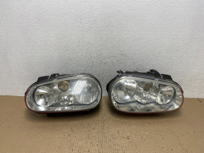 1997-2003 Volkswagen Golf MK4 Left+Right Side Halogen Headlights AE9758 DW0