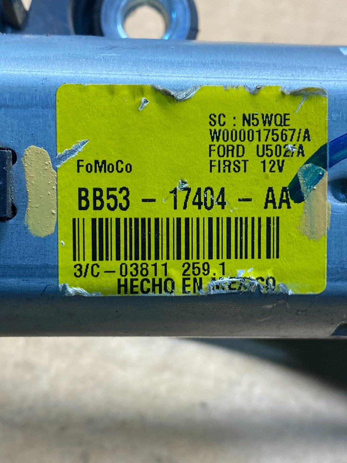 2011 to 2019 Ford Explorer Rear Windshield Wiper Motor ad7510 DG6