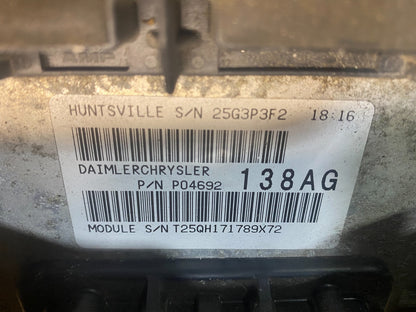 2007 Jeep Grand Cherokee Fuse Box BCM Body Control Module AD1471 DG3