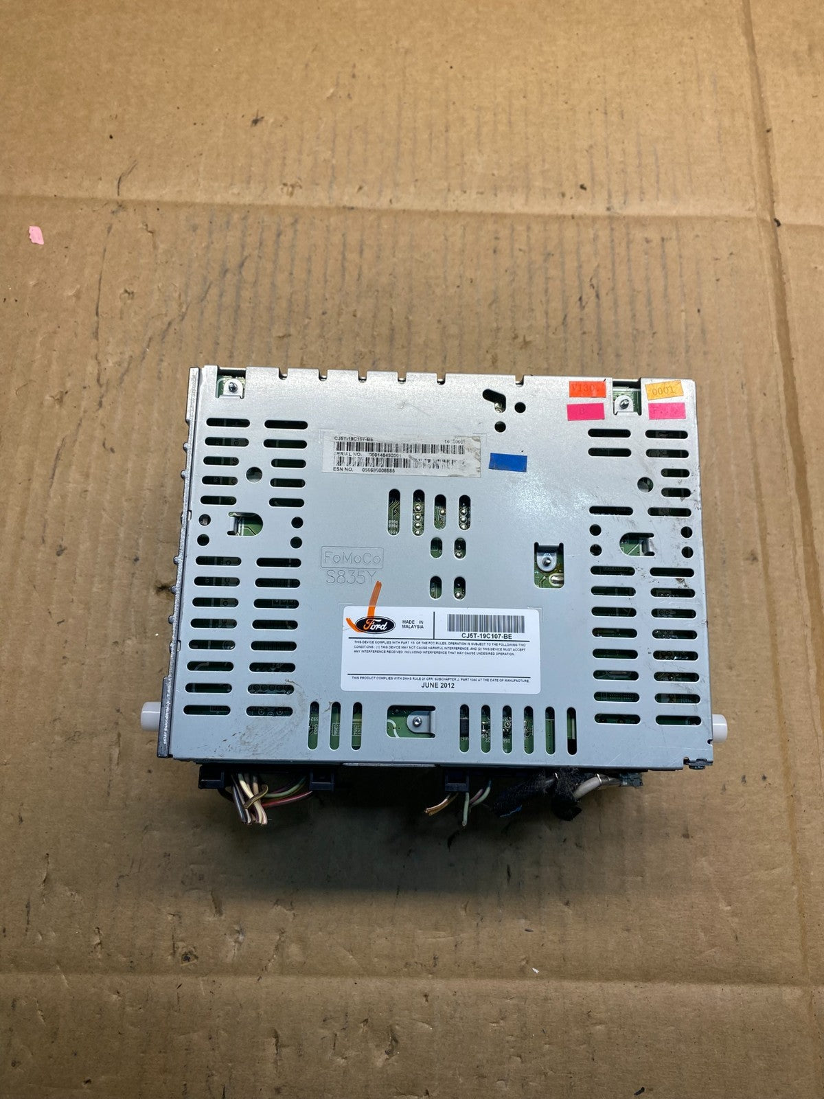 2013 2014 2015 Ford Escape Radio Receiver ID CJ5T-19C107-BE ai9959 DG4
