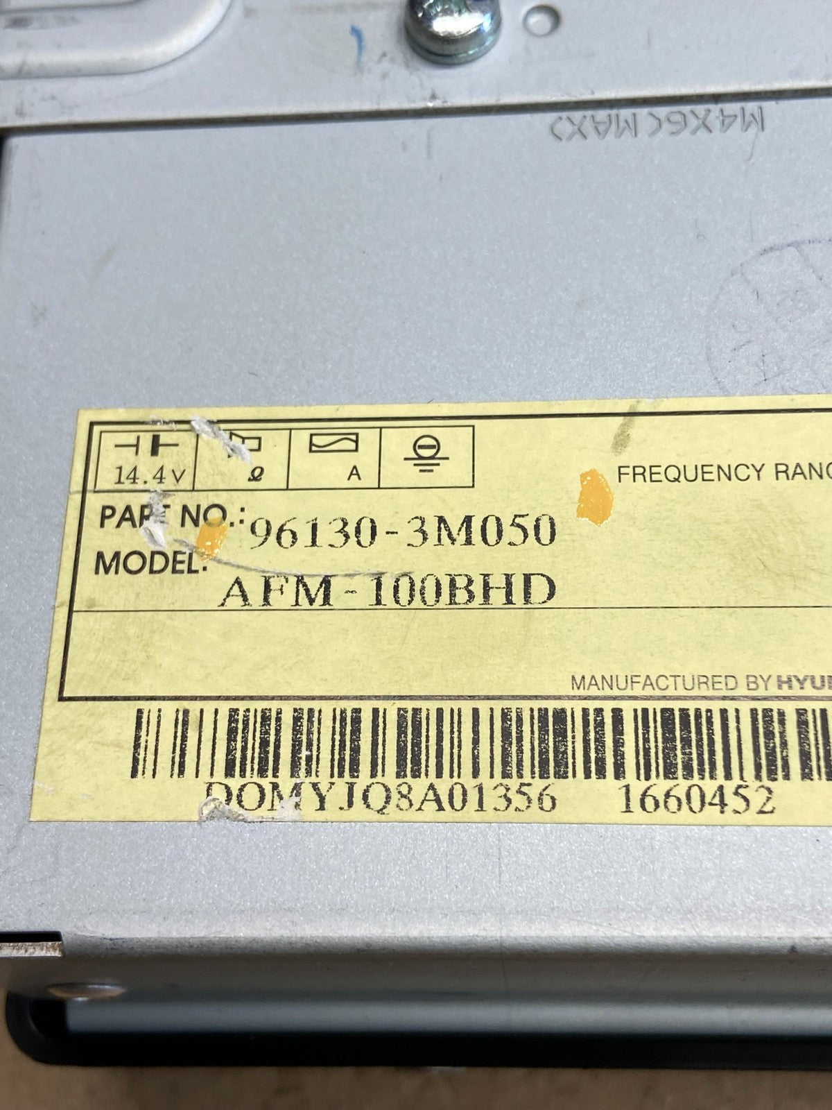 2011 to 2014 Hyundai Sonata Radio Information Display Screen AH3564 PS4