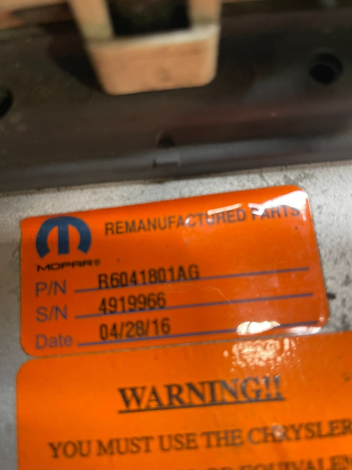 2001 Jeep Cherokee 4.0L Ecm Ecu Computer Module R1959 DG3