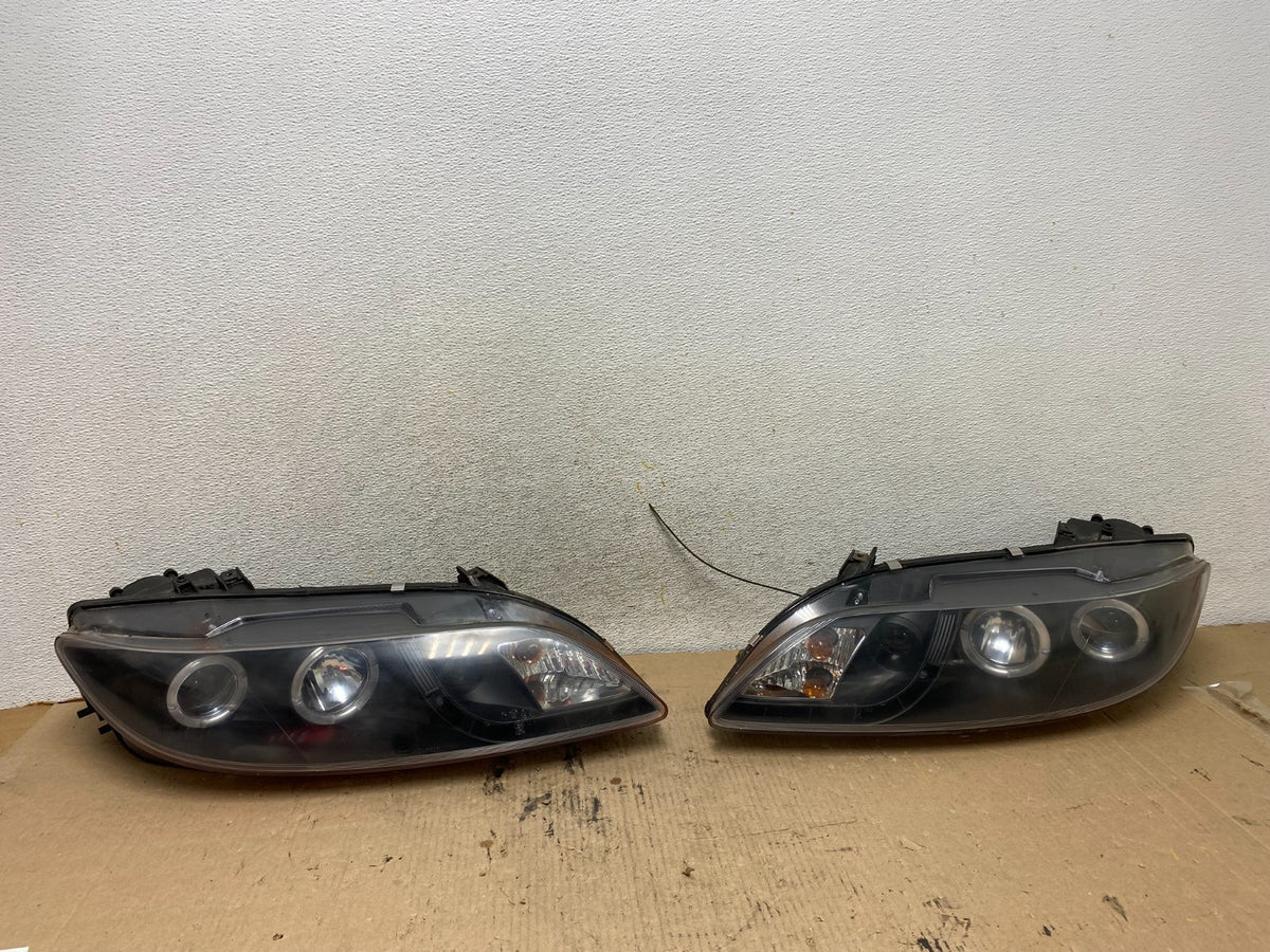 2003 to 2006 Mazda 6 Left+Right Set Side LED Black Headlights ah2081 DG0