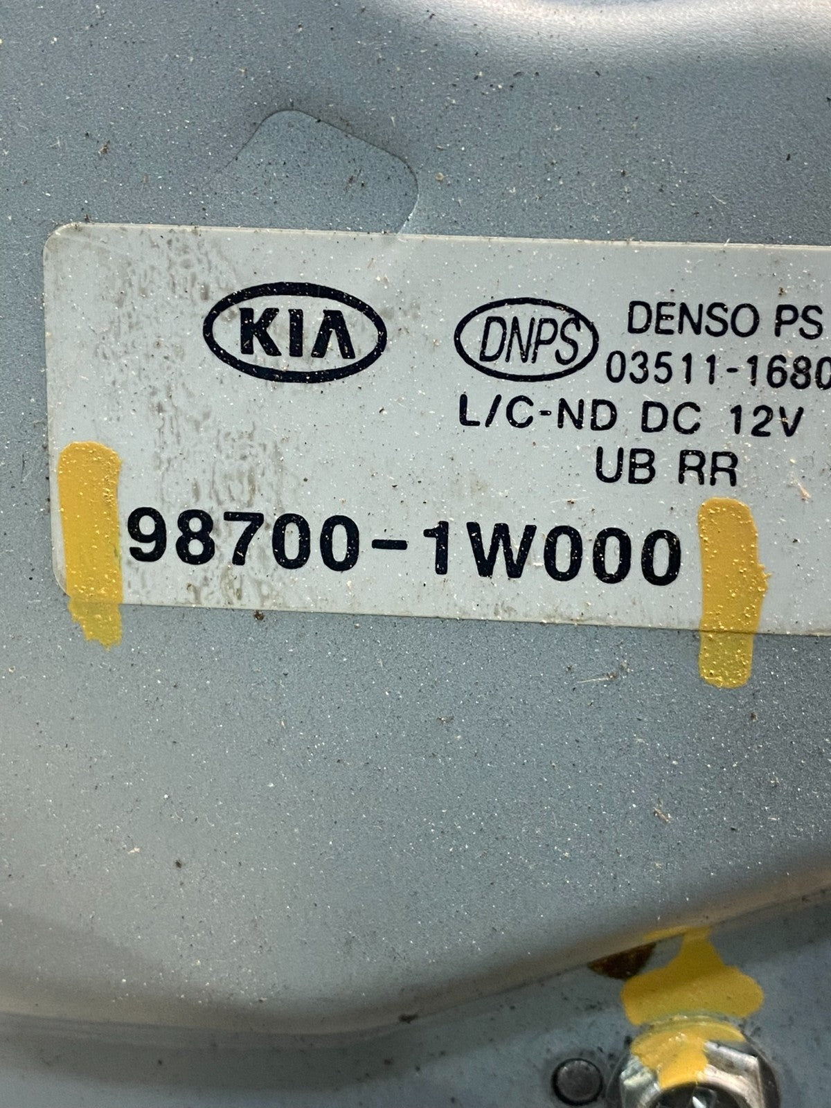 2012-2016 Kia Rio Rear Glass Windshield Wiper Motor AC7027 DG6