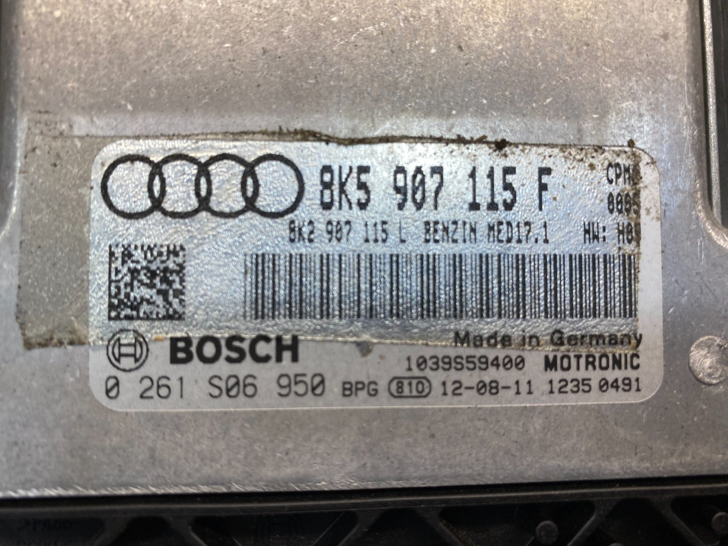 2013 to 2016 Audi A4 2.0L Turbo Engine Computer Ecu Pcm Ecm 8K5907115F AE8055 DW2
