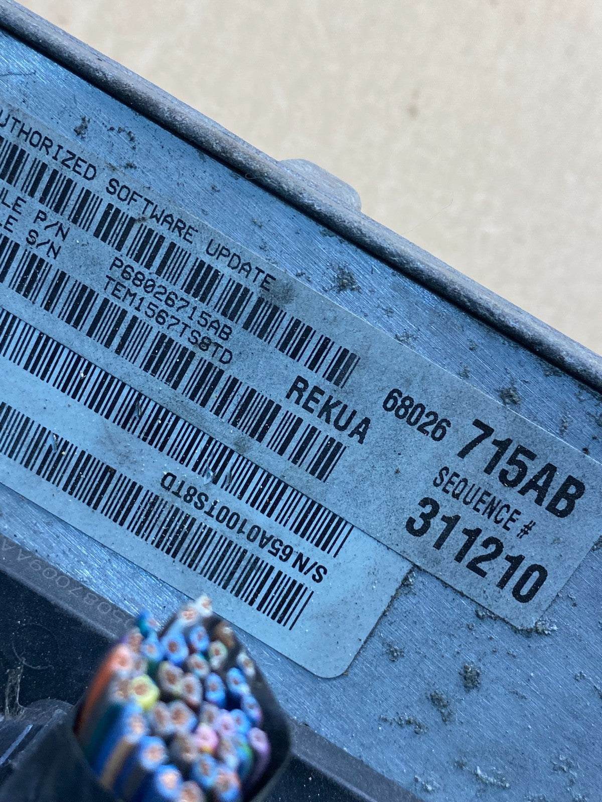 2007 Jeep Grand Cherokee Commander 3.7L Engine Computer ECU PCM AI5104 DW2