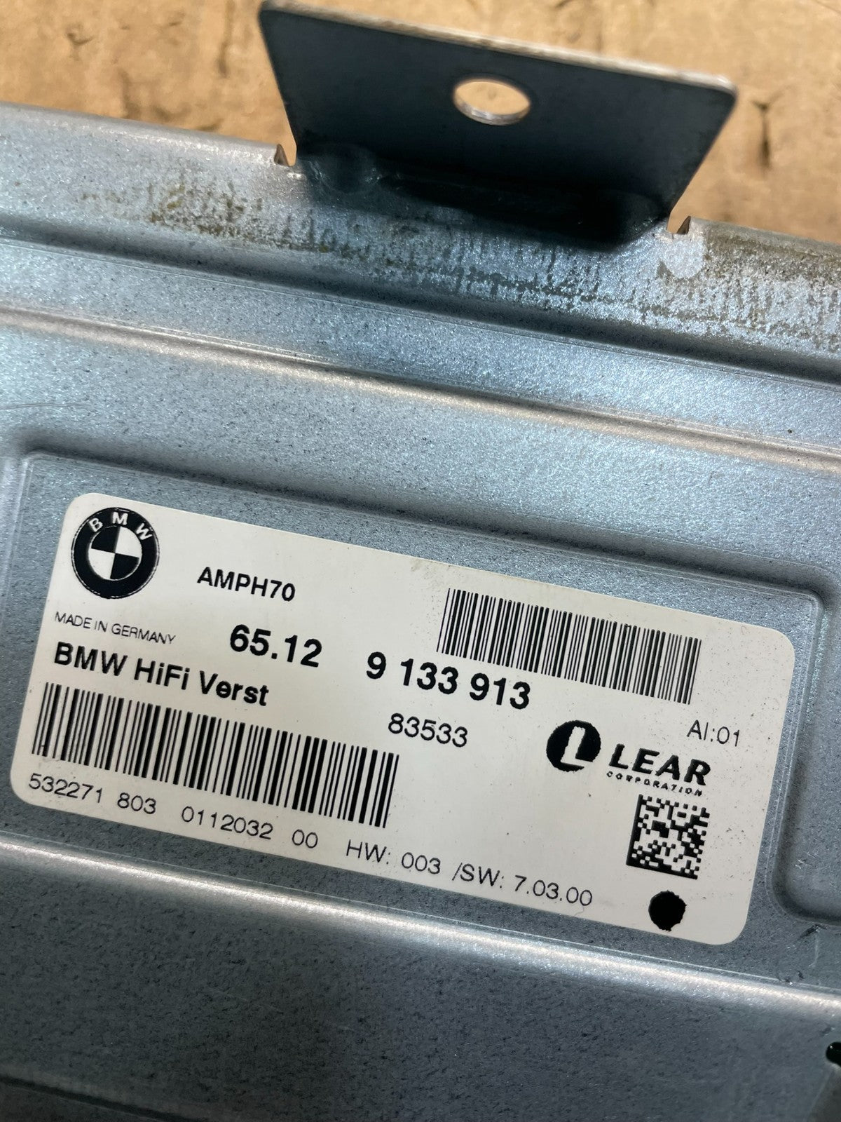 2007-2013 BMW X5 Top HiFi Lear Radio Audio Amplifier Amp U1483 DG4