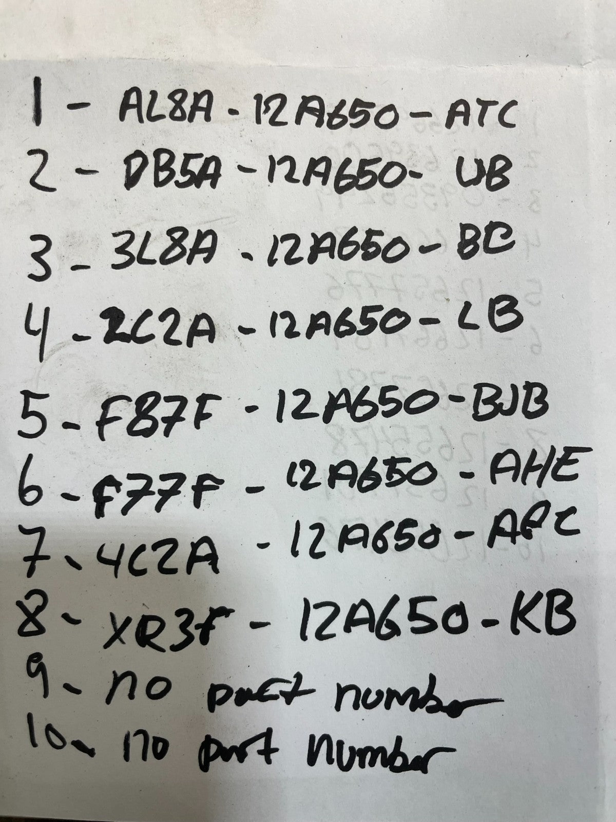 Mix of 10 Ford ECM Engine Computer Module X0810 PS2
