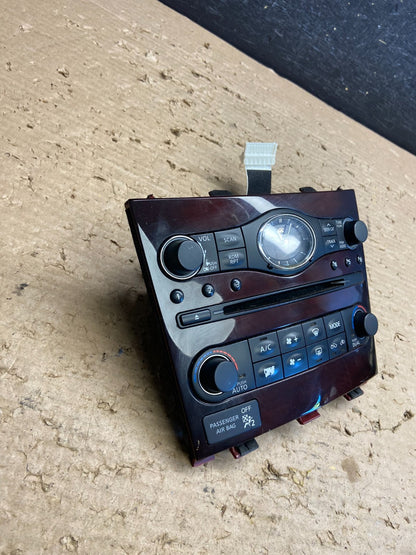 2010 to 2013 Infiniti G35 G37 Radio Player Climate Control Panel Bezel AG8782 DG3