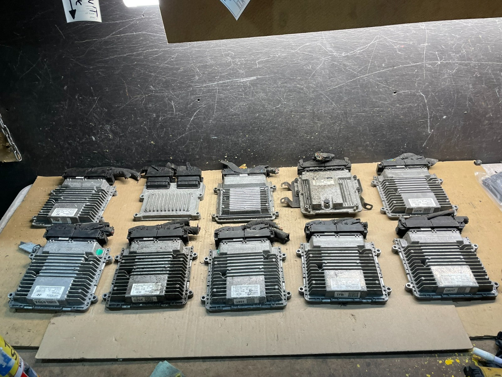 Mix of 10 Kia Hyundai ECM Engine Computer Module X0808 PS0