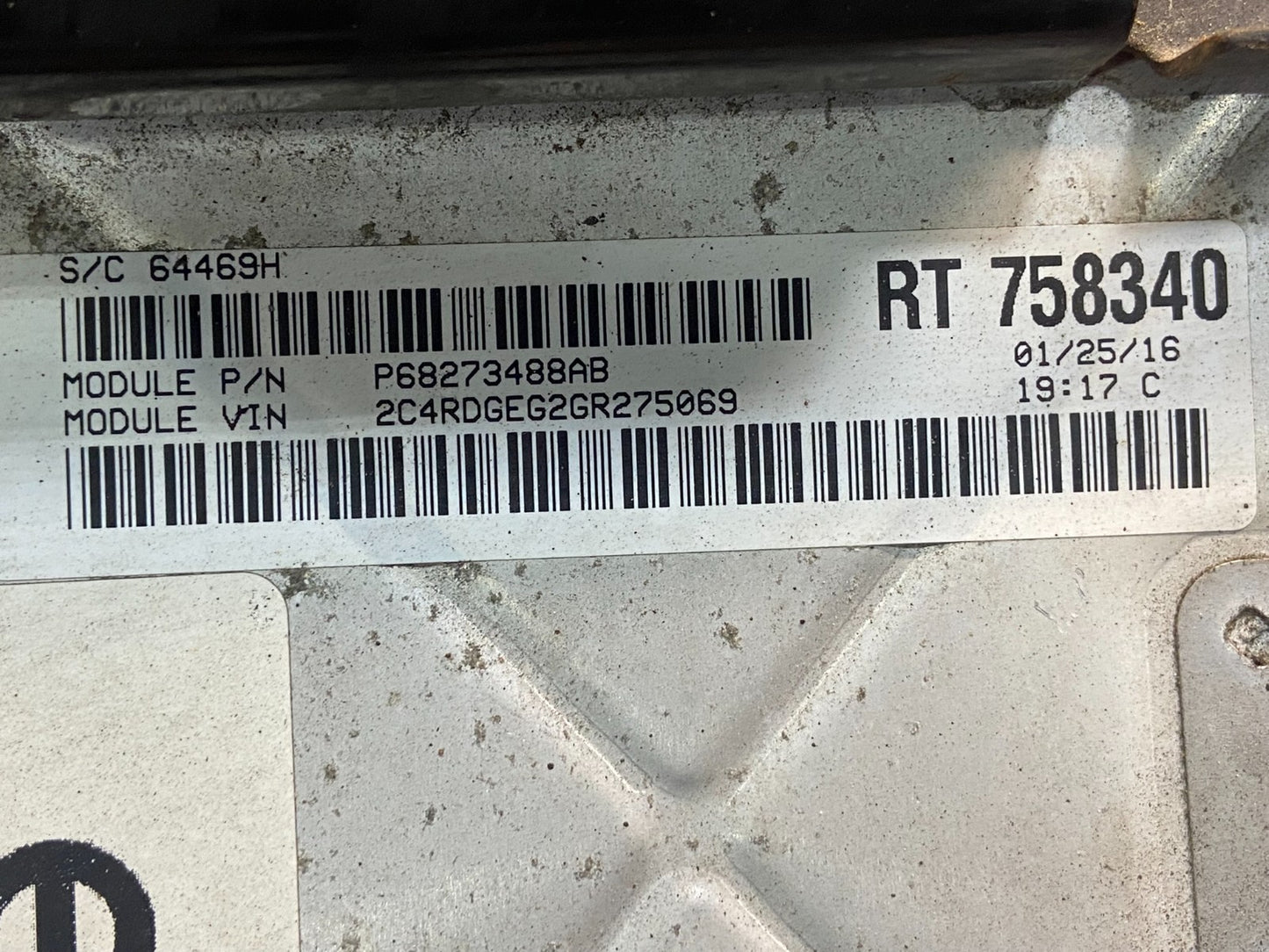 2016 2020 Dodge Caravan Engine Control Unit ECU ECM Module af9146 DG2