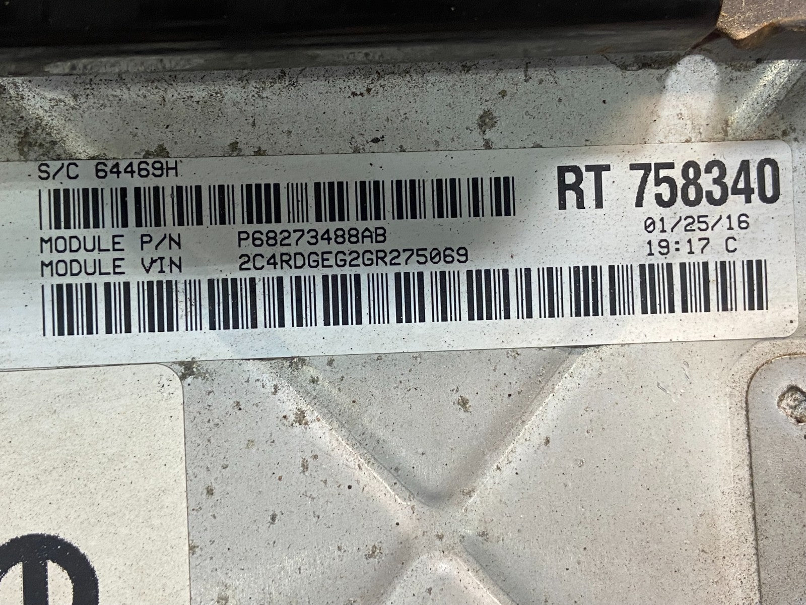 2016 2020 Dodge Caravan Engine Control Unit ECU ECM Module af9146 DG2