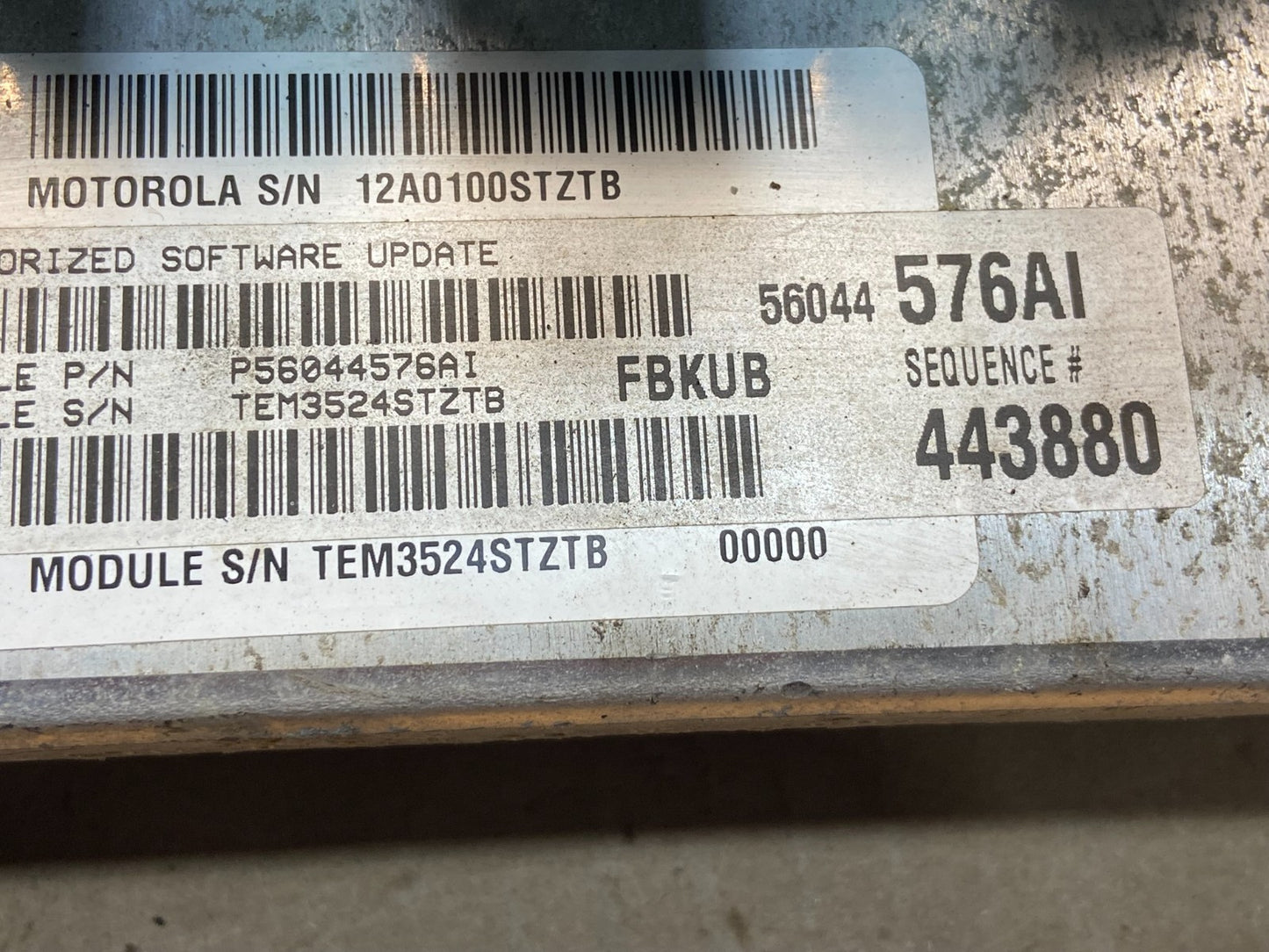 2005 Jeep Liberty 3.7L Engine Computer Module ECM PCM ECU AE2298 DW2