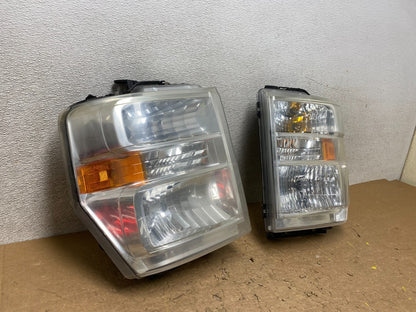 2008-2014 Ford Econoline E150 E250 E350 Left+Right Headlights V8120 DW2